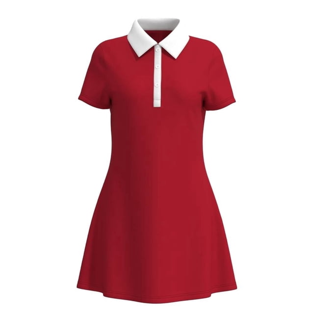 GEORGE G VESTIDO TIPO POLO MC ROJO