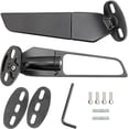 thumbnail image 1 of Modified Motorcycle Rearview Mirror Wind Wing, 2pcs Adjustable Rotating Side Mirrors with Wide Viewing Angle, ATV Motorcycle Wing Rearview Mirrors Replacement, 1 of 5