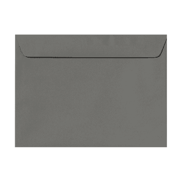 LUXPaper 9 x 12 Booklet Envelopes, Smoke Gray, 50/Pack