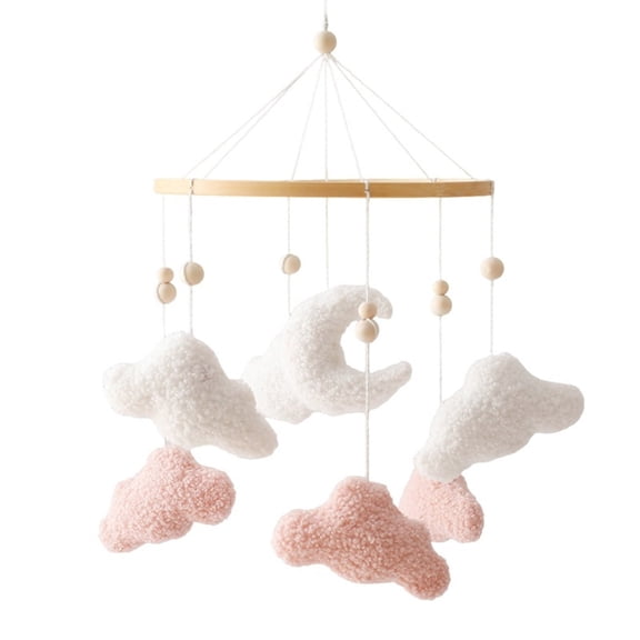 Sinyiin Musical Baby Crib Mobile With Cloud Moon Design Stimulating Senses Through Color Sounds For Early Development