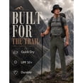 thumbnail image 4 of Puli Men's Quick Dry Hiking Pants 4-Way Stretch Water Resistant UPF50+ Zip Pockets, 4 of 7