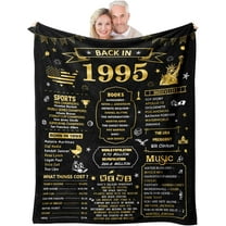 30th Birthday Gifts for Women Men, for 30 Year Old Man Woman, Happy 30th Birthday Decorations for Her Him, 30 Year Old Birthday Gifts for Women Men, Male 1995 30th Birthday Blanket 60x50
