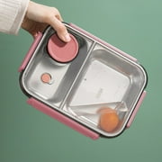 Stainless Steel Bento Box, Large Compartment Metal Lunch Containers for Adults, Bento Box Lunch Boxes for Men, Microwaveable Lunch Boxes Container, Sealed Lunch Box