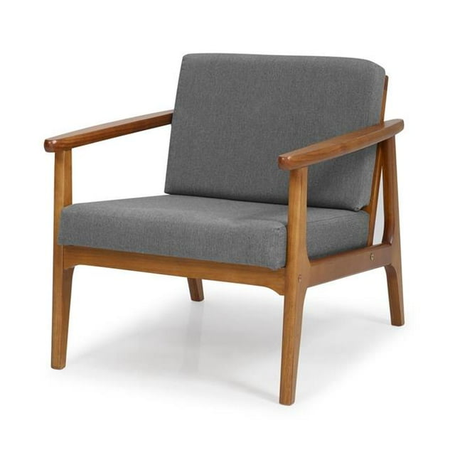 EcoFlex Furniture MDC01 Chaise d'Appoint Moderne du Milieu du Siècle - Revêtement Gris