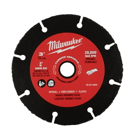 UPC: 0045242526222 | Milwaukee-49-94-3005 3 in. Carbide Abrasive Blade