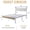 White, variant on Twin Size Bed Frame with Charging Station and LED Lights, White Upholstered Headboard with 2-Tier Storage Shelves, Metal Bed Frame with Headboard, No Box Spring Needed, Easy Assembly,Black