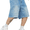 Light Blue, variant on Mens Baggy Jean Shorts Loose Fit Vintage Wide Leg Jorts Y2K Streetwear Hip Hop Casual Long Denim Shorts, Dight Blue
