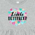 thumbnail image 4 of Inktastic Little Buttercup Hearts Girls Baby Dress, 4 of 5