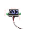 thumbnail image 2 of 5x Mini DC 0-30V Blue LED 3-Digital Display Voltage Voltmeter Panel Calibratable, 2 of 11