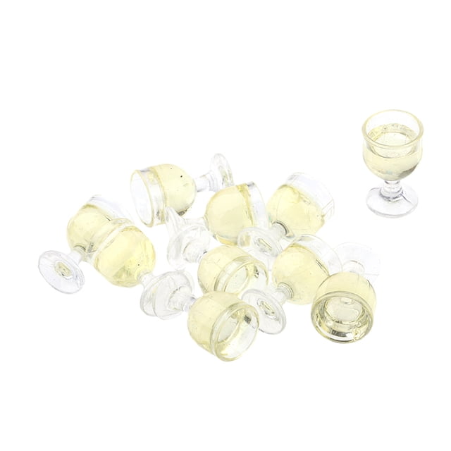 Juego de 10 Piezas de Champán en , Copas de , , Comestibles Sunnimix Copa de vino Dollhouse
