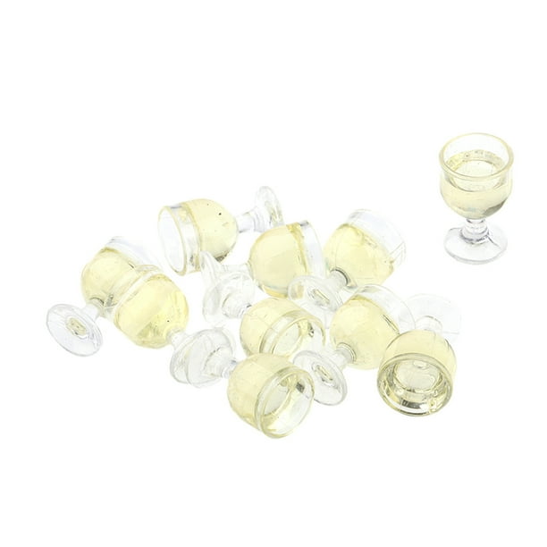 Juego de 10 Piezas de Champán en , Copas de , , Comestibles Sunnimix Copa de vino Dollhouse