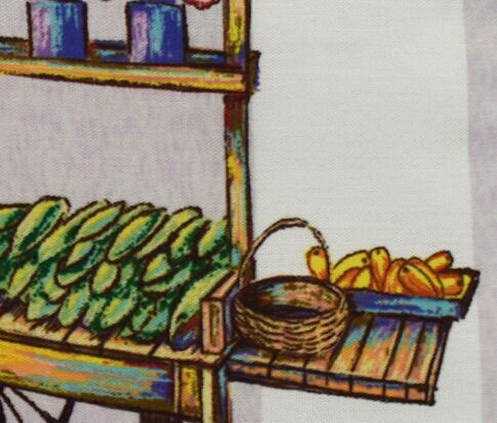 Simply Daisy, 16 x 16inch,Veggie Cart Decorative Pillow,Light Purple