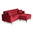 thumbnail image 3 of Sala Modular Sofá Cama Reversible Makora De Lino Rojo Modelo Mykolo, 3 of 9
