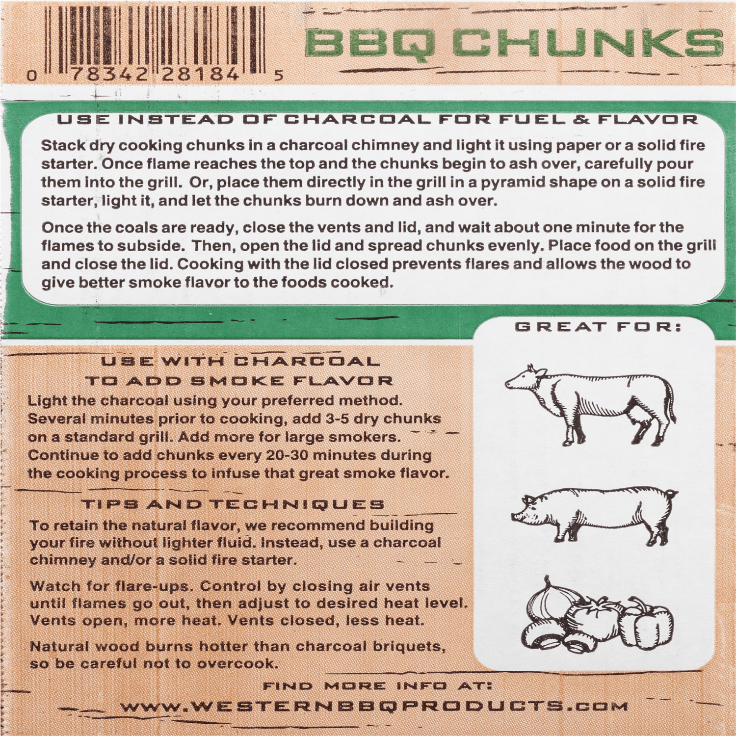 Western Premium BBQ Apple Smoking Chunks 500 Cu In photo 5