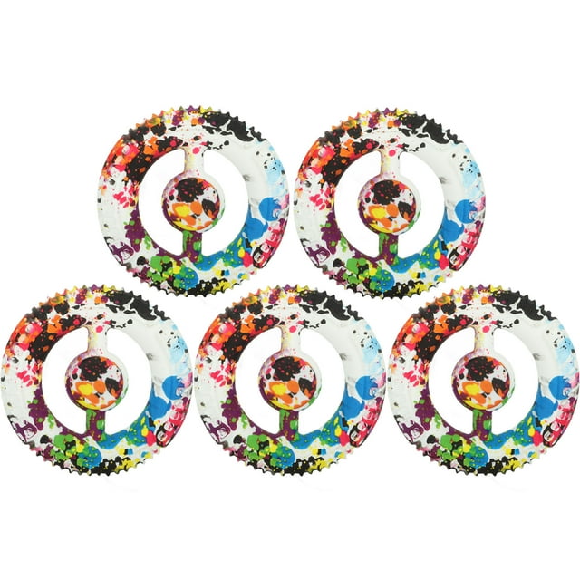 Grip 5PCS Round Hand Grip Printed Silicone Toy Finger Trainer For Rehabilitation Training Home