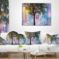 thumbnail image 4 of Designart Couple Walking in Rain - Landscape Printed Throw Pillow - 12x20, 4 of 5