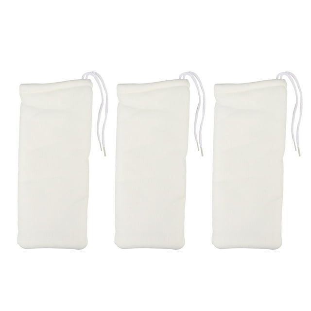 3 Pcs Filtre d'Aquarium Réutilisable Couverture de Filtre Sac Coussin pour Filtre de Fond d'Aquarium