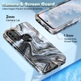 thumbnail image 6 of CASEFIV for Motorola G Power 2022 Case,Marble Pattern Heavy Duty Shockproof Full Body Protective Phone Covers for Women Girls,Gray, 6 of 7