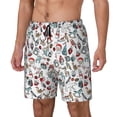 thumbnail image 2 of Balery Christmas Elements Mens Swim Trunks Swim Shorts for Men Quick Dry Inseam Beach Shorts with Compression Liner Pocket-3X-Large, 2 of 9