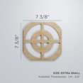 thumbnail image 3 of Ekena Millwork 7 3/8"W x 7 3/8"H x 1/4"T Extra Small Sullivan Decorative Fretwork Wood Wall Panels, Walnut, 3 of 18