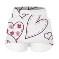 thumbnail image 4 of CPNG Girl's Athletic Skorts Sporty Skirts with Shorts Little Girl Casual Heart Print High Waisted Stretchy Skort, 4 of 7