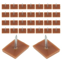 WHAMVOX 30pcs Rectangular Plastic Furniture Leg Pads Non-Slip Chair Feet Glides Easy To Install Anti-Skid Gripper Spikes For Tables And Chairs