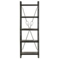 thumbnail image 2 of vidaXL 5-Tier Bookcase Black 23.6"x11.8"x70.9" Solid Mango Wood, 2 of 10