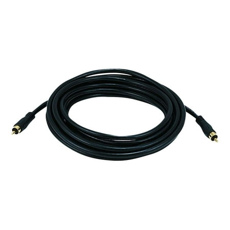 UPC: 0844660063049 | Monoprice Digital Coaxial Cable – 15 Feet – Black | Audio/Video RCA Cable Male to Male RG59U 75ohm (for S/PDIF  Digital Coax  Subwoofer & Composite Video)