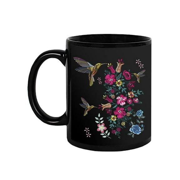 Humming Birds And Flowers Mug - SPIdeals Designs,