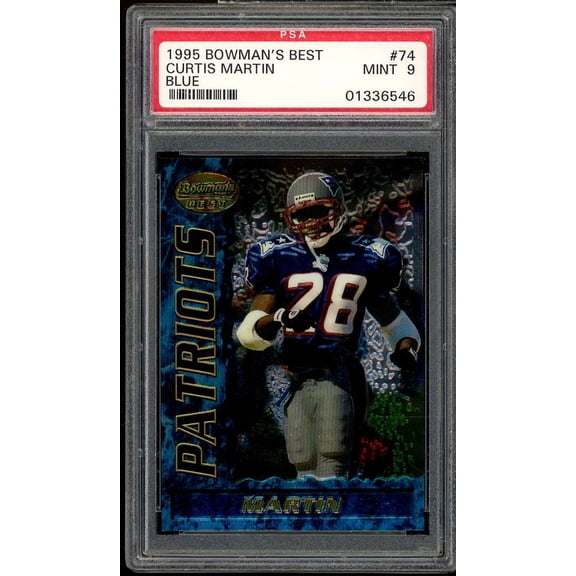 Curtis Martin Rookie Card 1995 Bowman's Best #74