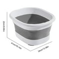 thumbnail image 2 of Binwennn Large Pantry Storage Containers Foot Bath Collapsible Feet Soaking Tub Feet Soaking Tub With Massage Acupoints Use Collapsible Bucket Foldable Foot Soak Tub For Home Hotel Travel Spa, 2 of 4