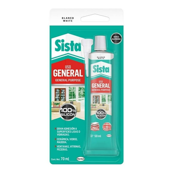 Sellador Sista Uso General Uso general 50ml color blanco