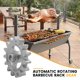 thumbnail image 5 of Accesorios duraderos resistentes al calor Marco de barbacoa Piezas de bricolaje Mini herrajes giratorios automáticos Aluminio plateado, 5 of 5