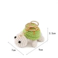 thumbnail image 2 of HUGFEGWE Mini Handmade Crochet Turtle Keychain Funny Crochet Turtle Keyring Animal Turtles Pendant for Keyring Charm Handbag Bag Purse UA824-24257, 2 of 7