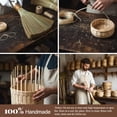 thumbnail image 6 of NexTone Wedding Broom for Jumping Ceremony, Handmade Natural Whisk Broom with Wooden Handle, Vietnamese Straw Soft Bristle Indoor Sweeper, Removable Design for Living Room, Bedroom Cleaning, 6 of 7