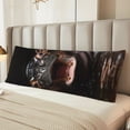 thumbnail image 2 of Balery Playful Baby Hippo Splash Funda Protectora para Almohada Corporal de Algodón Hipoalergénico con Cierre(55 x 21 pulgadas), Almohadas No Incluidas, 2 of 7