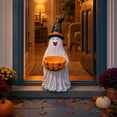 thumbnail image 5 of Diceymbol Halloween Candy Bowl 9.8 Inch, Laughing Halloween Ghost Decor with Witch Hat Pumpkin Candy Holder for Tabletop Party Decor, 5 of 8