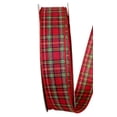 thumbnail image 3 of Jam Paper Christmas Multi-Color Polyester Plaid Ribbon, 50Yd X 1.5In, 1/Pack, 3 of 4