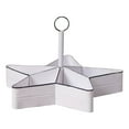 thumbnail image 1 of Irvin's Country Tinware Star Table Top Organizer in White, 1 of 3