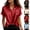 #01 Red, variant on Womens Silky Satin Blouse Button Down Collared Short Sleeve Twist Hem Shirts Silky Soft Work Office Casual Tops,XXL,#01 Beige