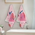 thumbnail image 4 of Coolnut Watermelon Soft Hand Towels, 2 PcsAbsorbent Bath Towel Decorative Fingertip Towels for Bathroom Gym Spa Hotel Beach Swimming Pool,14.4"x 28.3", 4 of 6