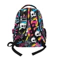 thumbnail image 3 of FKELYI Grunge Funny Skull Print 17 Inch School Backpack for Boys & Girls Spacious Schoolbag for Elementary Student Casual Daypack Lightweight Book Bag Travel Bags, 3 of 7