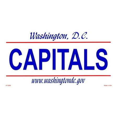 LP-2299 Washington DC State Background License Plates- Capitals