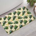 thumbnail image 2 of Cartoon Tractors Harvesters Beige Pattern Bathroom Rugs Mat,Non Slip Microfiber Bathroom Rug,Rubber Backing,Soft Bathroom Mats for Bathroom Floor,Tub and Shower,17x30in(43x75cm), 2 of 5