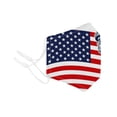 thumbnail image 2 of Face Mouth Nose Mask Cover Protection Reusable Cotton Blend Five Layer Filter Adjustable One Size Unisex USA Flag Design, 2 of 11