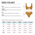 thumbnail image 5 of PAYOHTO Women's Cross Front Bikini Set with High Elasticity Soft Padding Boho Style Simple Pattern Bathing Suit Crop Top Swimsuit, 5 of 9