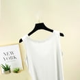 thumbnail image 4 of Women's Sleeveless Tank Top Casual and Fashionable Outerwear Solid Color Top Women Camisole Tops White L, 4 of 5