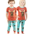 thumbnail image 2 of LazyOne Short-Sleeve PJ Sets for Girls and Boys, Don't Moose With Me, Funny Animal Kids' Pajama Sets, 2 of 6