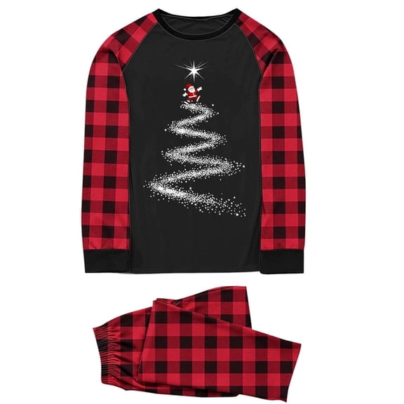 Lopecy-Sta Christmas Matching Pajama Set for Men Family Pajamas for Daddy - Long Sleeve Two Piece Sets for Men Family Clothes Pajamas
