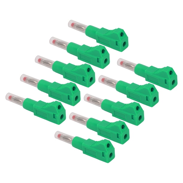 Conectores Tipo Banana, Conectores de Altavoz Tipo Banana de 4 mm Cat II 600 V 32 A Con 10 piezas para equipos digitales